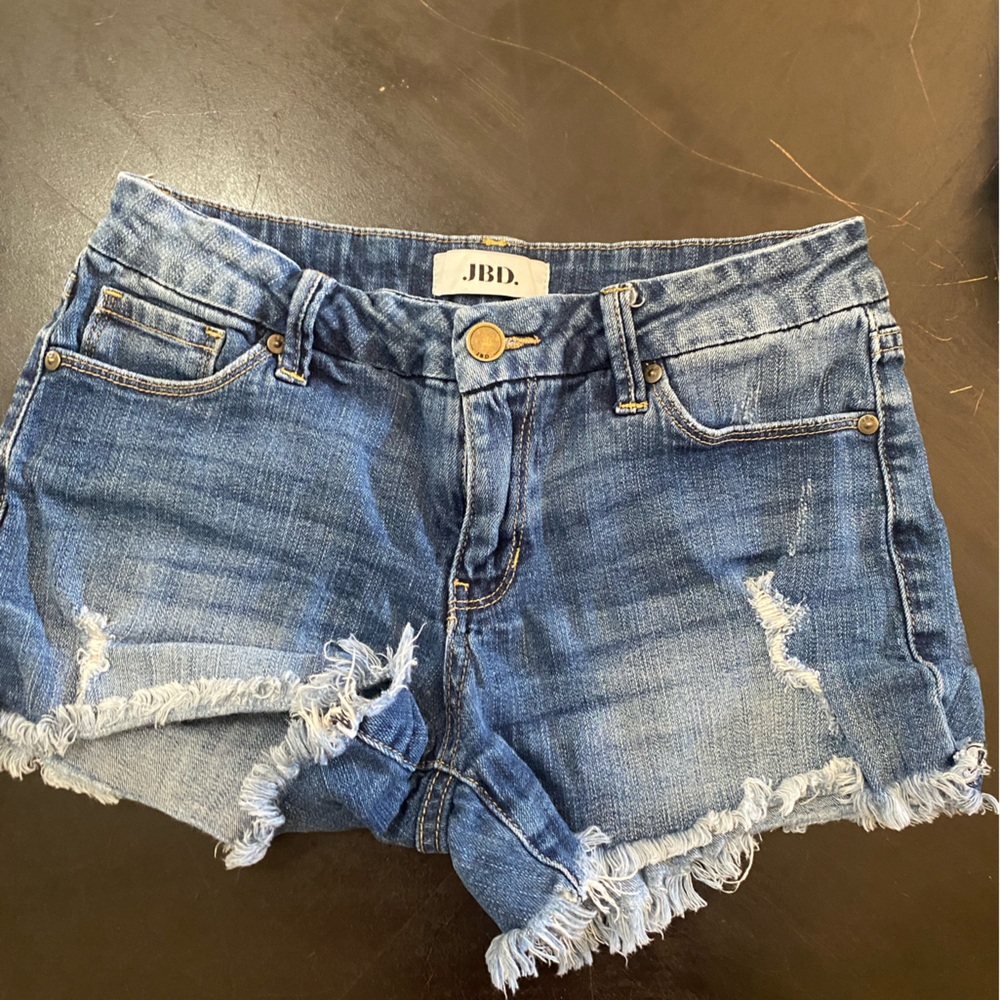 Blue Jean shorts.